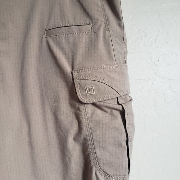 5.11 Tactical Stryke Pants Stretch Ripstop Tan Khaki Size Men's 40x30 74369-055 - Picture 6 of 12